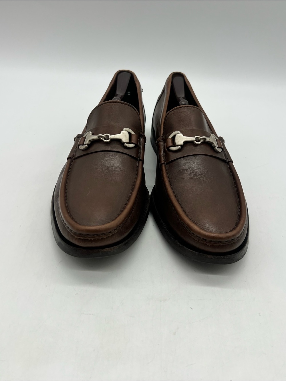 Allen Edmonds Arezzo Men’s Sz 12D Brown Leather Horse Bit Loafers Dress Shoes